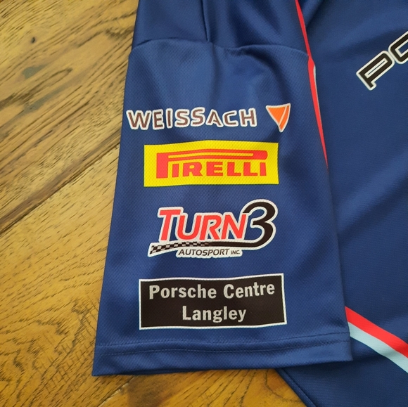 Jango Sportswear Porsche Racing Style Short Sleeve Button Up Shirt - Picture 10 of 10